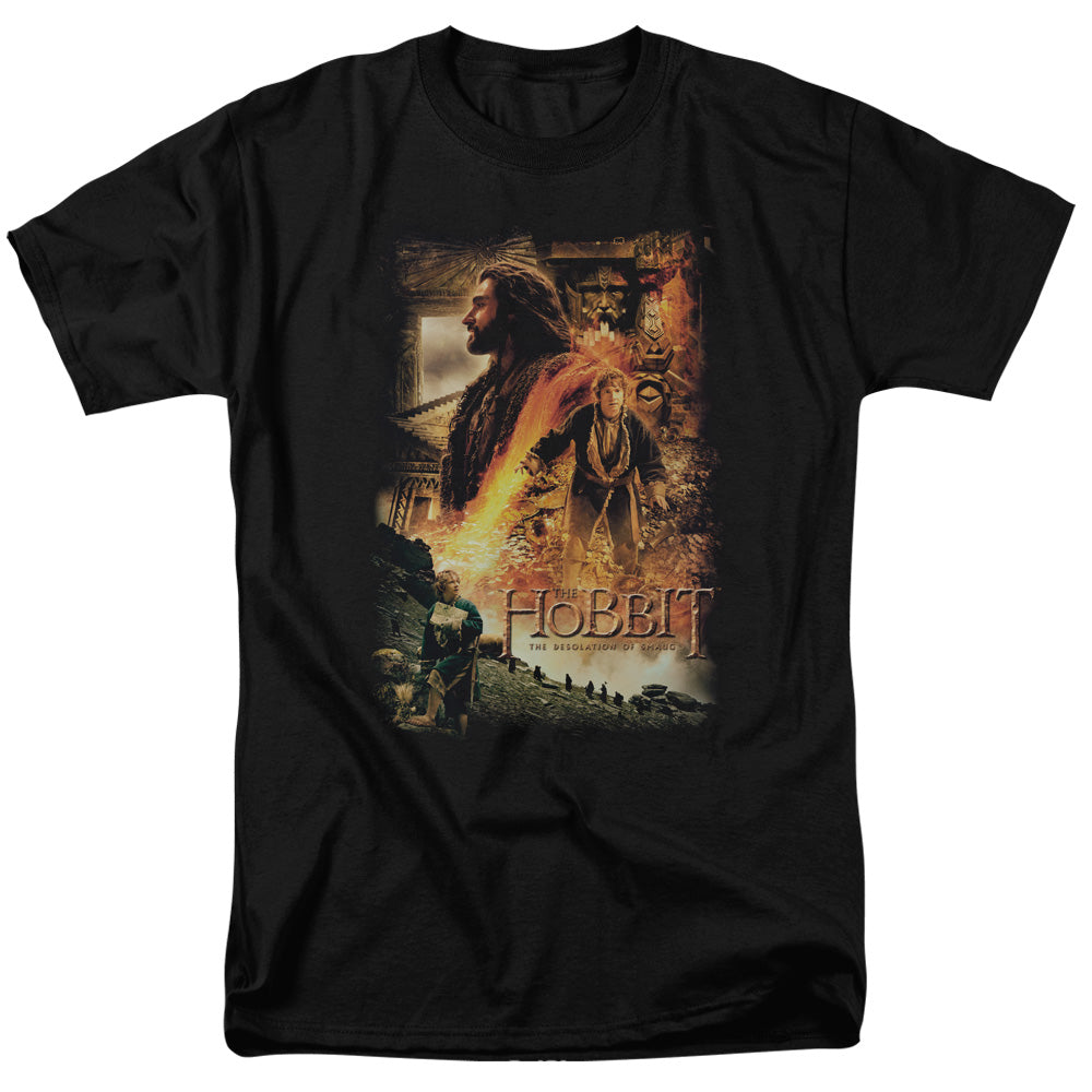 Hobbit - Golden Chamber - Short Sleeve Adult 18/1 - Black T-shirt