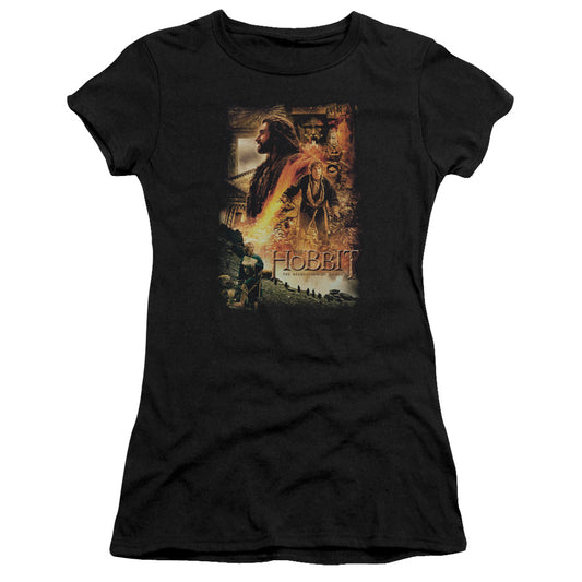 Hobbit - Golden Chamber - Short Sleeve Junior Sheer - Black T-shirt