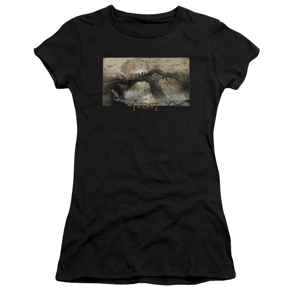 Hobbit - Epic Journey - Short Sleeve Junior Sheer - Black T-shirt