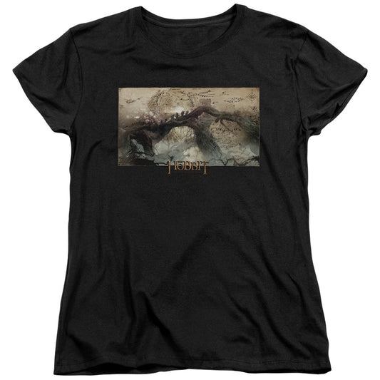 Hobbit - Epic Journey - Short Sleeve Womens Tee - Black T-shirt