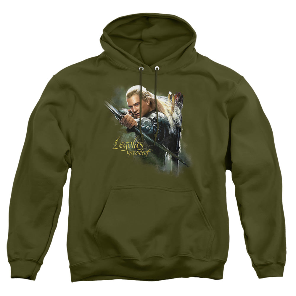 Hobbit - Legolas Greenleaf - Adult Pull-over Hoodie - Military Green