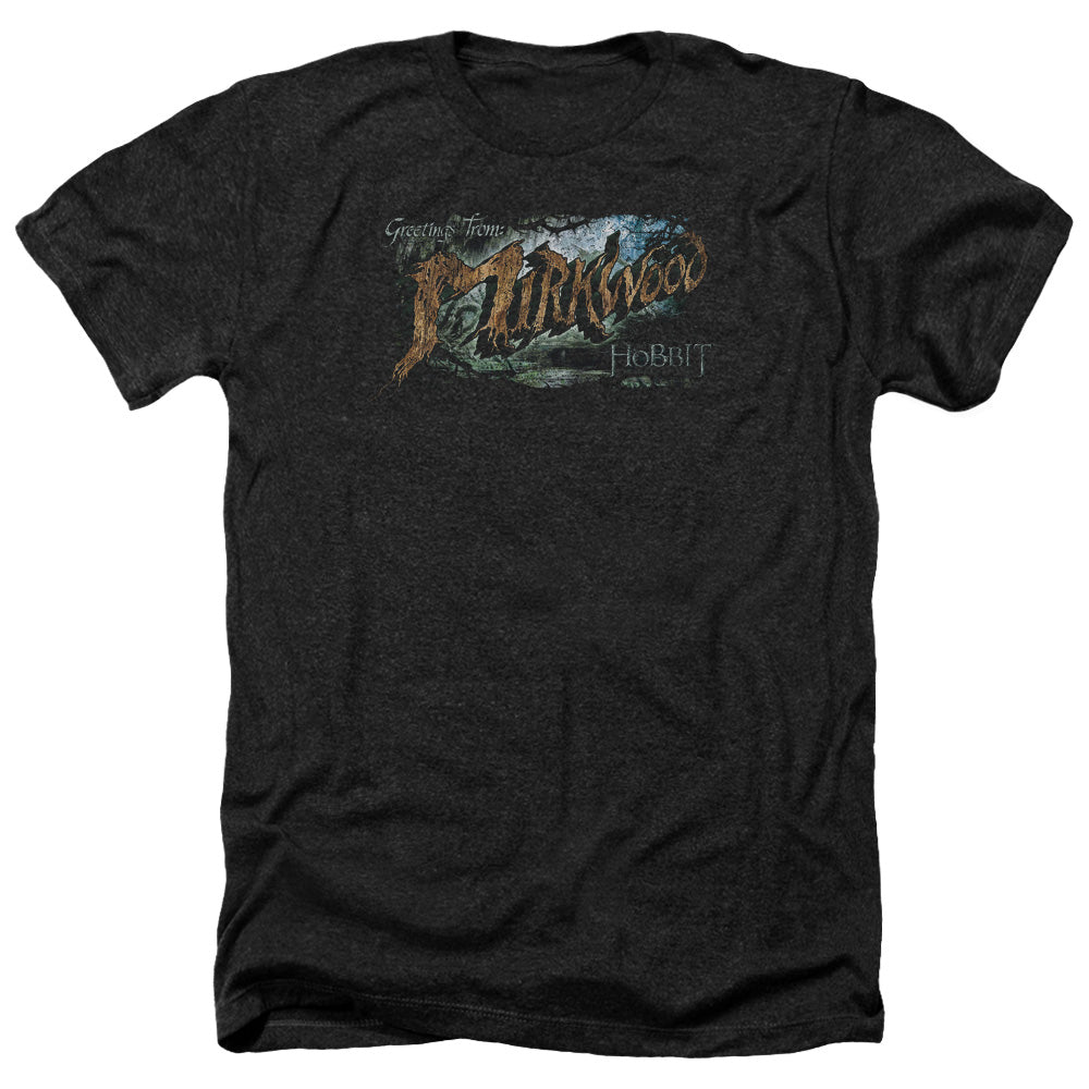 Hobbit - Greetings From Mirkwood - Adult Heather-black