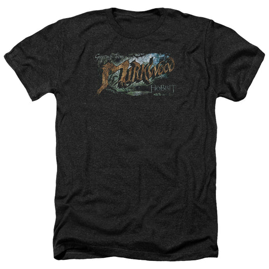 Hobbit - Greetings From Mirkwood - Adult Heather-black