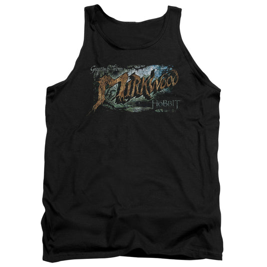 Hobbit - Greetings From Mirkwood - Adult Tank - Black