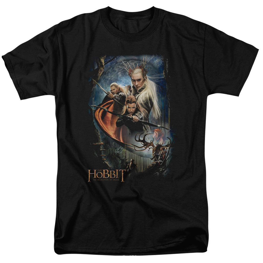 Hobbit - Thranduils Realm - Short Sleeve Adult 18/1 - Black T-shirt