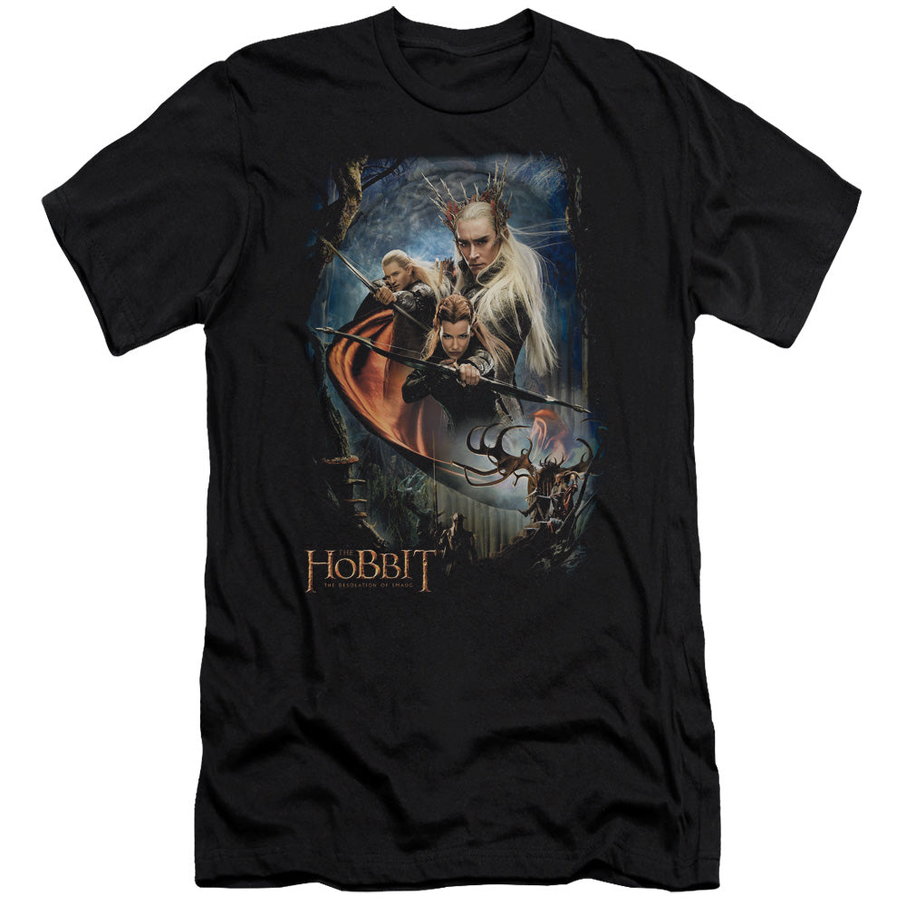 Hobbit - Thranduils Realm - Short Sleeve Adult 30/1 - Black T-shirt