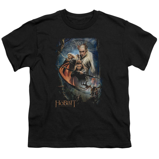 Hobbit - Thranduils Realm - Short Sleeve Youth 18/1 - Black T-shirt