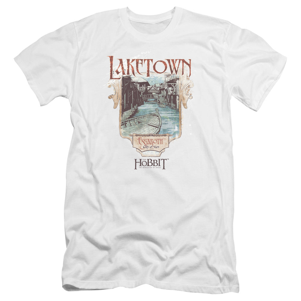 Hobbitlaketown-premuim Canvas Adult Slim Fit 30 - 1 - White