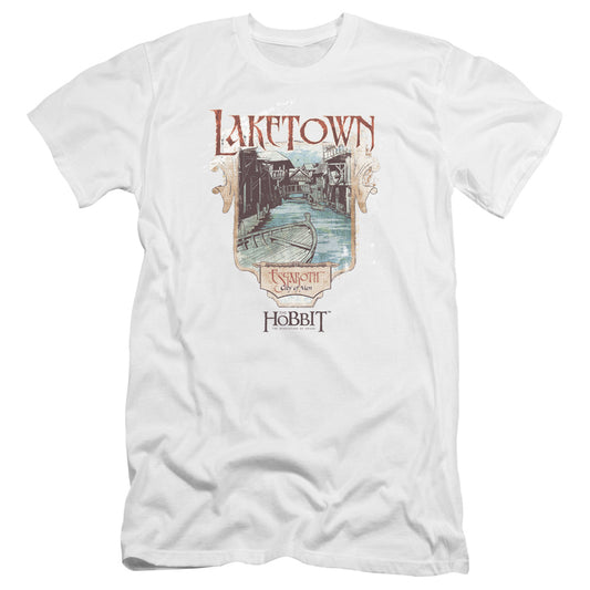 Hobbitlaketown-premuim Canvas Adult Slim Fit 30 - 1 - White