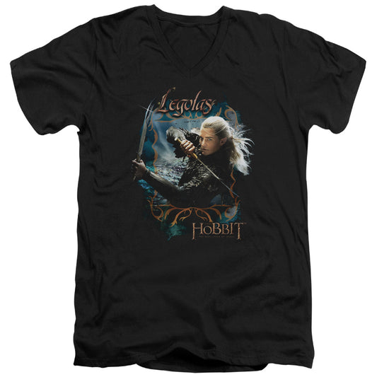 Hobbit - Knives - Short Sleeve Adult V-neck 30/1 - Black T-shirt