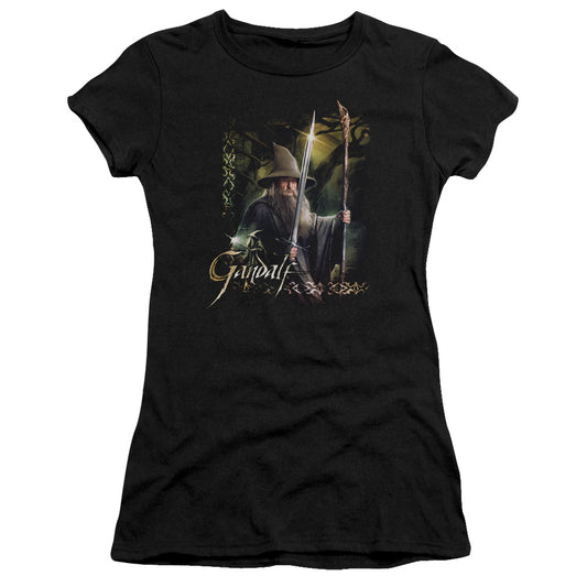 Hobbit - Sword And Staff - Short Sleeve Junior Sheer - Black T-shirt