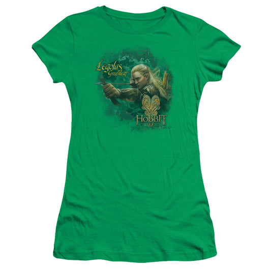 Hobbit - Greenleaf - Short Sleeve Junior Sheer - Kelly Green T-shirt