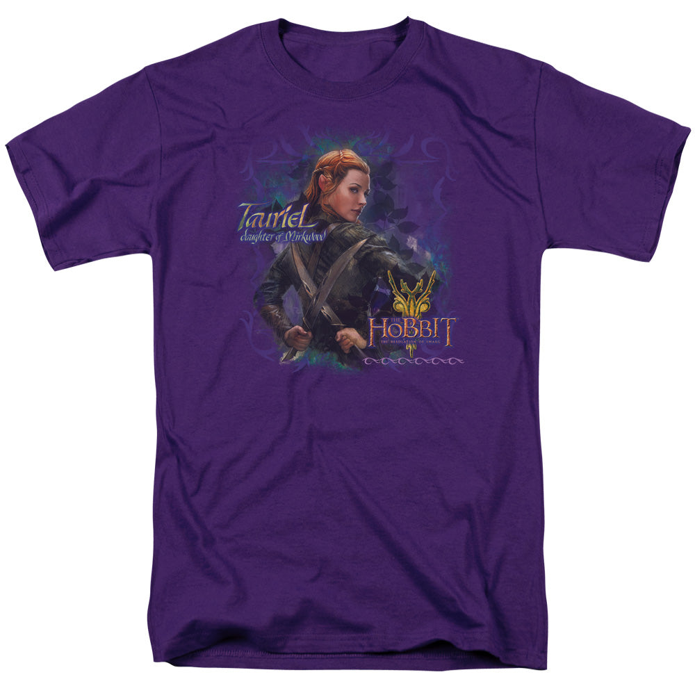 Hobbit - Daughter - Short Sleeve Adult 18/1 - Purple T-shirt