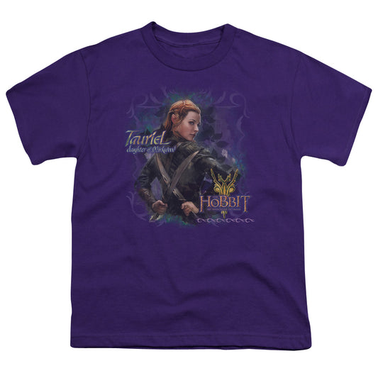 Hobbit - Daughter - Short Sleeve Youth 18/1 - Purple T-shirt