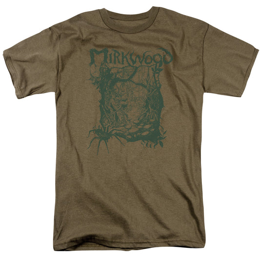 Hobbit - Mirkwood Line - Short Sleeve Adult 18/1 - Safari Green T-shirt