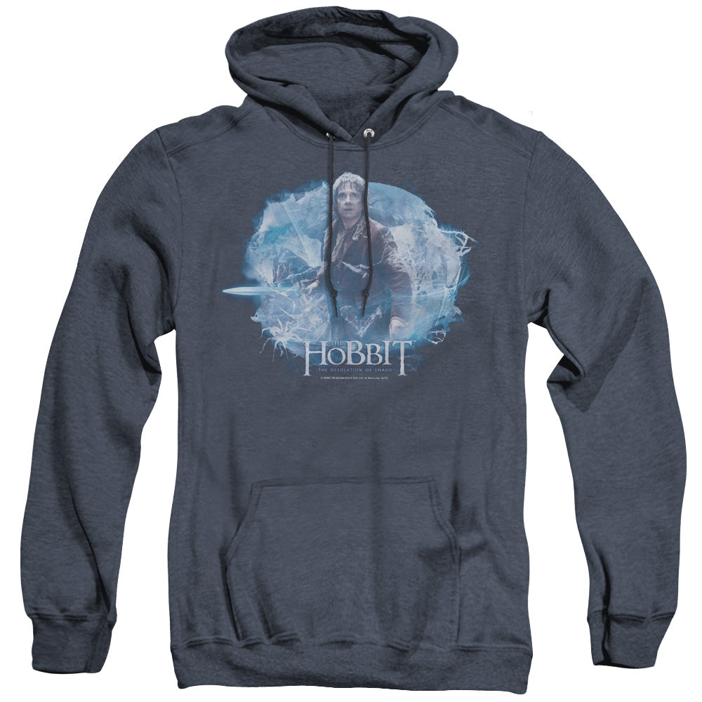 Hobbit - Tangled Web - Adult Heather Hoodie - Navy