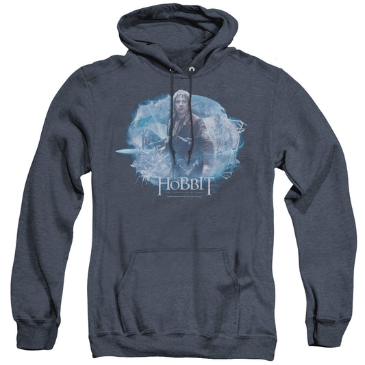 Hobbit - Tangled Web - Adult Heather Hoodie - Navy