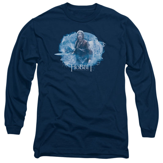 Hobbit - Tangled Web - Long Sleeve Adult 18/1 - Navy T-shirt