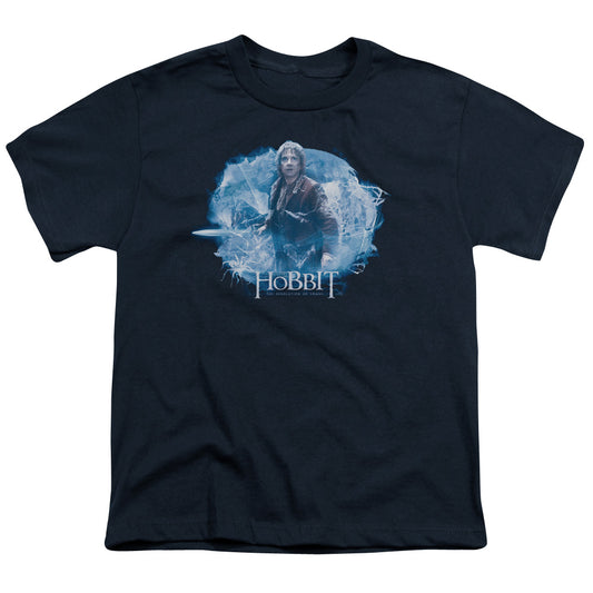 Hobbit - Tangled Web - Short Sleeve Youth 18/1 - Navy T-shirt