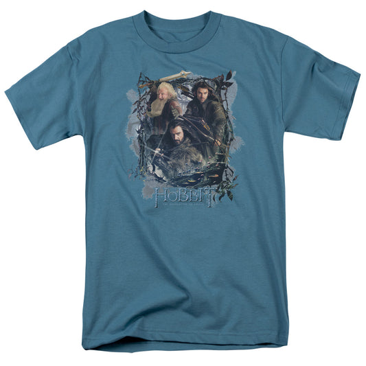 Hobbit - Three Dwarves - Short Sleeve Adult 18/1 - Slate T-shirt