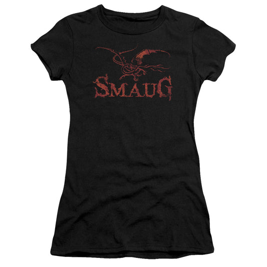 Hobbit - Dragon - Short Sleeve Junior Sheer - Black T-shirt