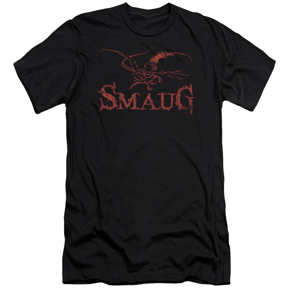 Hobbit - Dragon - Short Sleeve Adult 30/1 - Black T-shirt