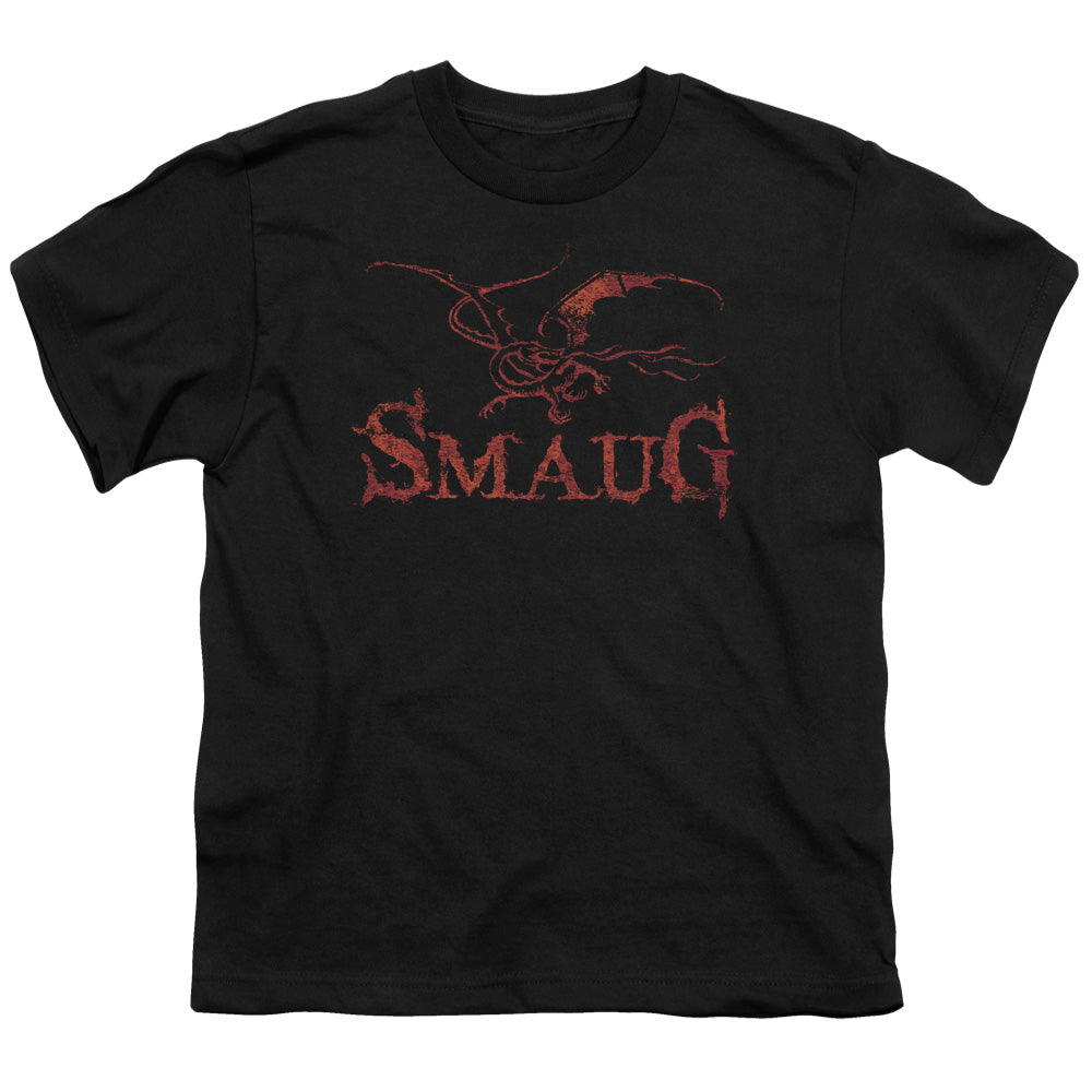 Hobbit - Dragon - Short Sleeve Youth 18/1 - Black T-shirt