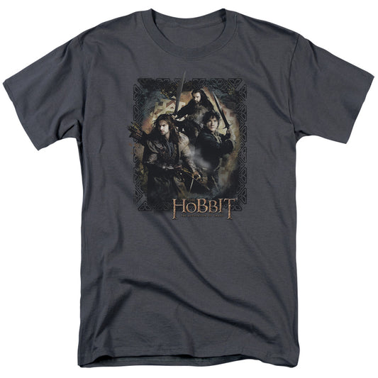 Hobbit - Weapons Drawn - Short Sleeve Adult 18/1 - Charcoal T-shirt