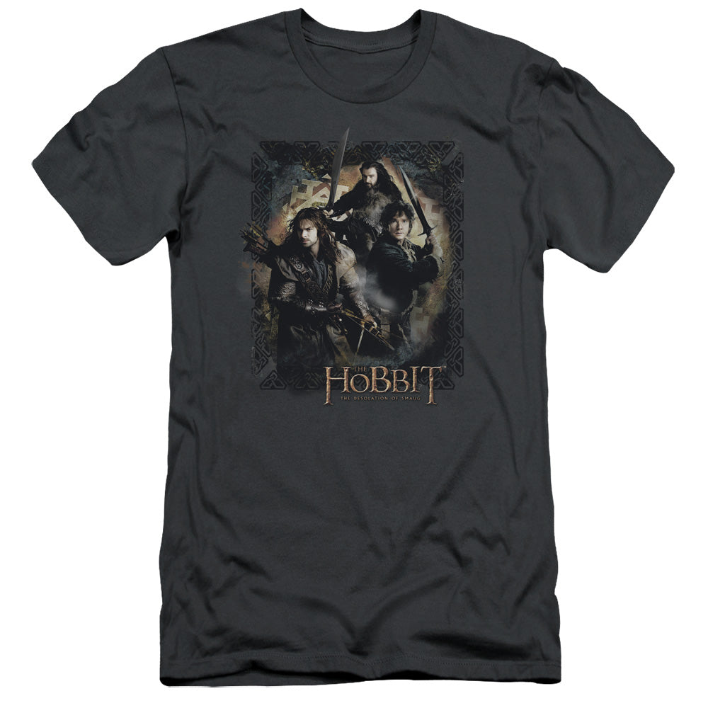 Hobbit - Weapons Drawn - Short Sleeve Adult 30/1 - Charcoal T-shirt