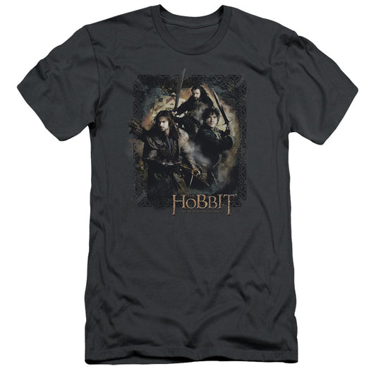 Hobbit - Weapons Drawn - Short Sleeve Adult 30/1 - Charcoal T-shirt