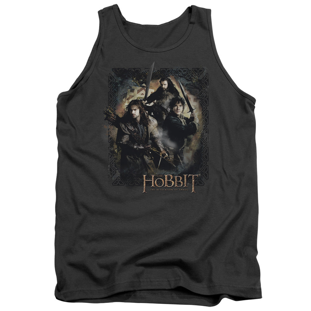 Hobbit - Weapons Drawn - Adult Tank - Charcoal