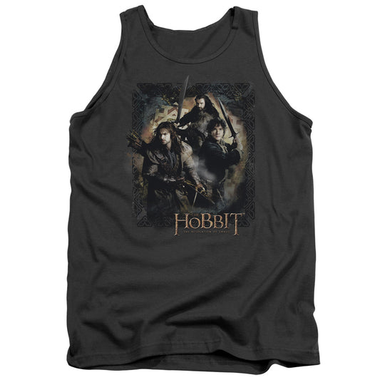 Hobbit - Weapons Drawn - Adult Tank - Charcoal