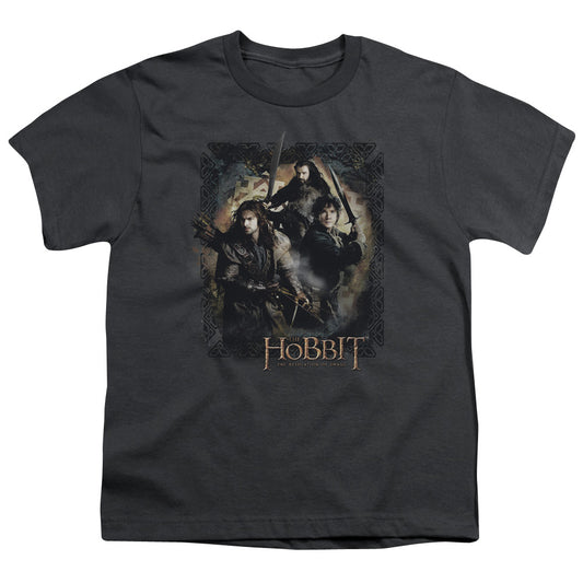 Hobbit - Weapons Drawn - Short Sleeve Youth 18/1 - Charcoal T-shirt