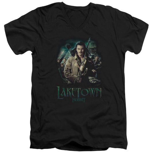 Hobbit - Protector - Short Sleeve Adult V-neck 30/1 - Black T-shirt