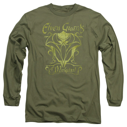 Hobbit - Guards Of Mirkwood - Long Sleeve Adult 18/1 - Military Green T-shirt