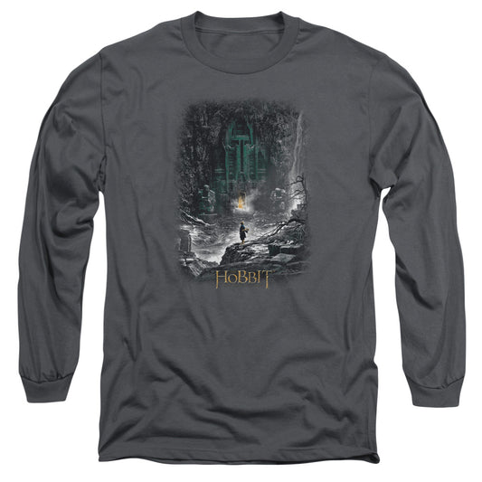 Hobbit - Second Thoughts - Long Sleeve Adult 18/1 - Charcoal T-shirt