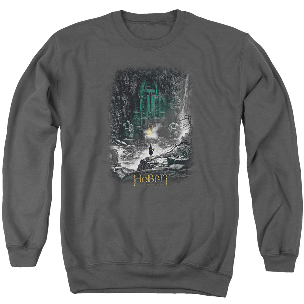 Hobbit - Second Thoughts - Adult Crewneck Sweatshirt - Charcoal