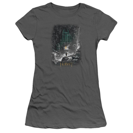 Hobbit - Second Thoughts - Short Sleeve Junior Sheer - Charcoal T-shirt