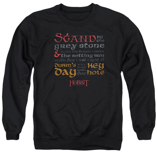 Hobbit - Keyhole - Adult Crewneck Sweatshirt - Black