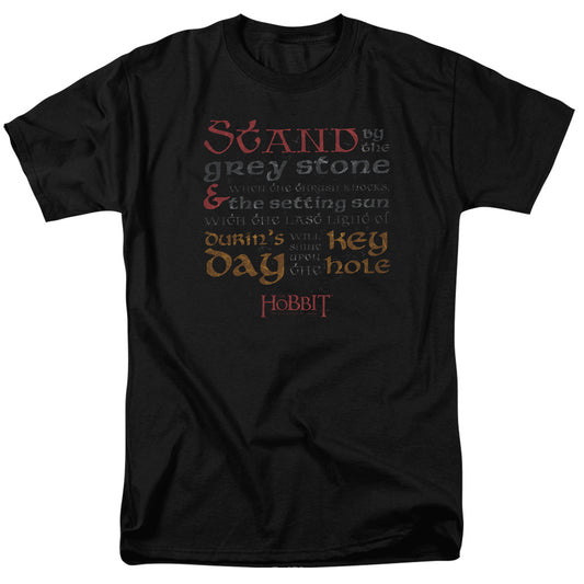 Hobbit - Keyhole - Short Sleeve Adult 18/1 - Black T-shirt
