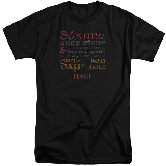 Hobbit - Keyhole - Short Sleeve Adult Tall - Black T-shirt