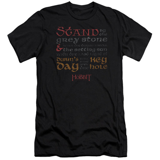 Hobbit - Keyhole - Short Sleeve Adult 30/1 - Black T-shirt