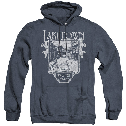 Hobbit - Laketown Simple - Adult Heather Hoodie - Navy