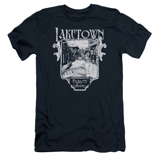 Hobbit - Laketown Simple - Short Sleeve Adult 30/1 - Navy T-shirt