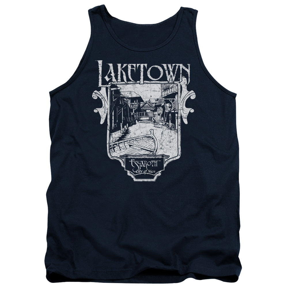Hobbit - Laketown Simple - Adult Tank - Navy