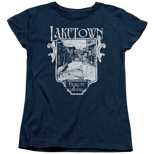 Hobbit - Laketown Simple - Short Sleeve Womens Tee - Navy T-shirt