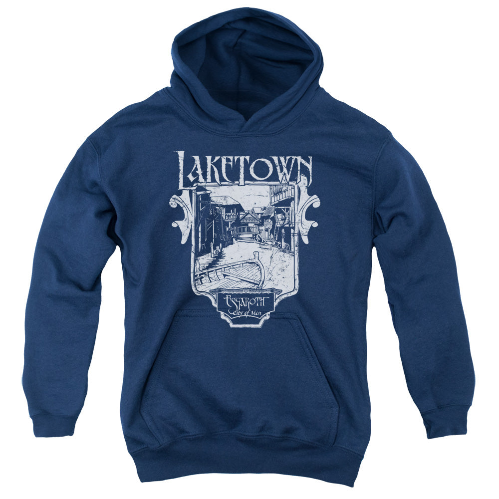 Hobbit - Laketown Simple - Youth Pull-over Hoodie - Navy