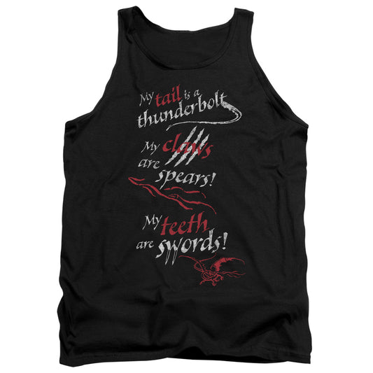 Hobbit - Tail Claws Teeth - Adult Tank - Black
