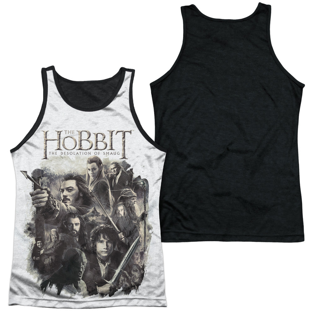 Hobbit - Hhollen Amarth - Adult Poly Tank Top Black Back - White