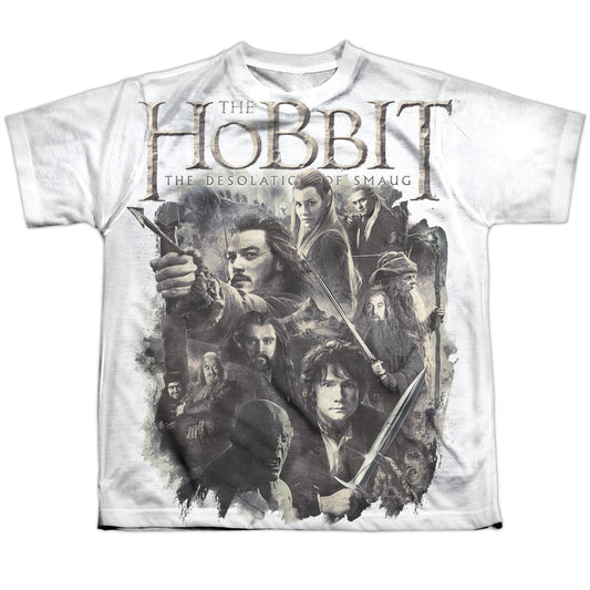 Hobbit - Hhollen Amarth - Short Sleeve Youth Poly Crew - White T-shirt